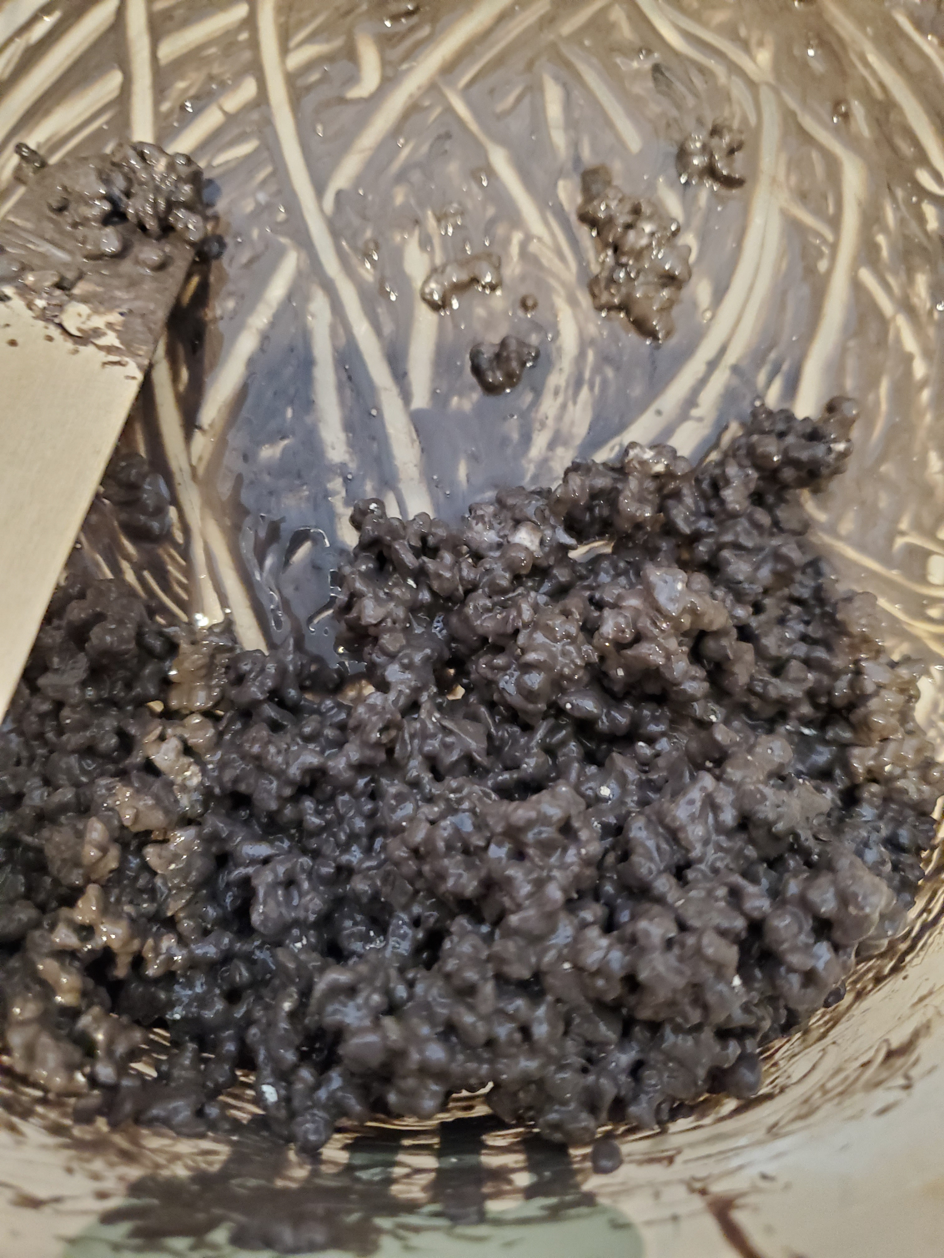 close up of dirt mixture