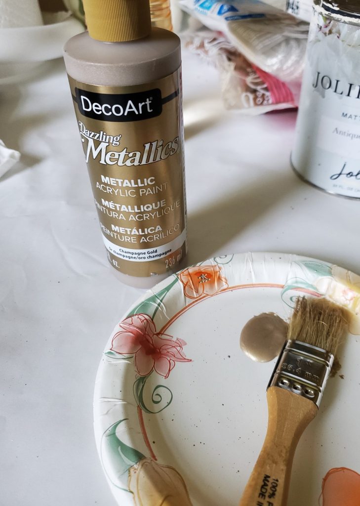 champagne craft paint for curbside hutch