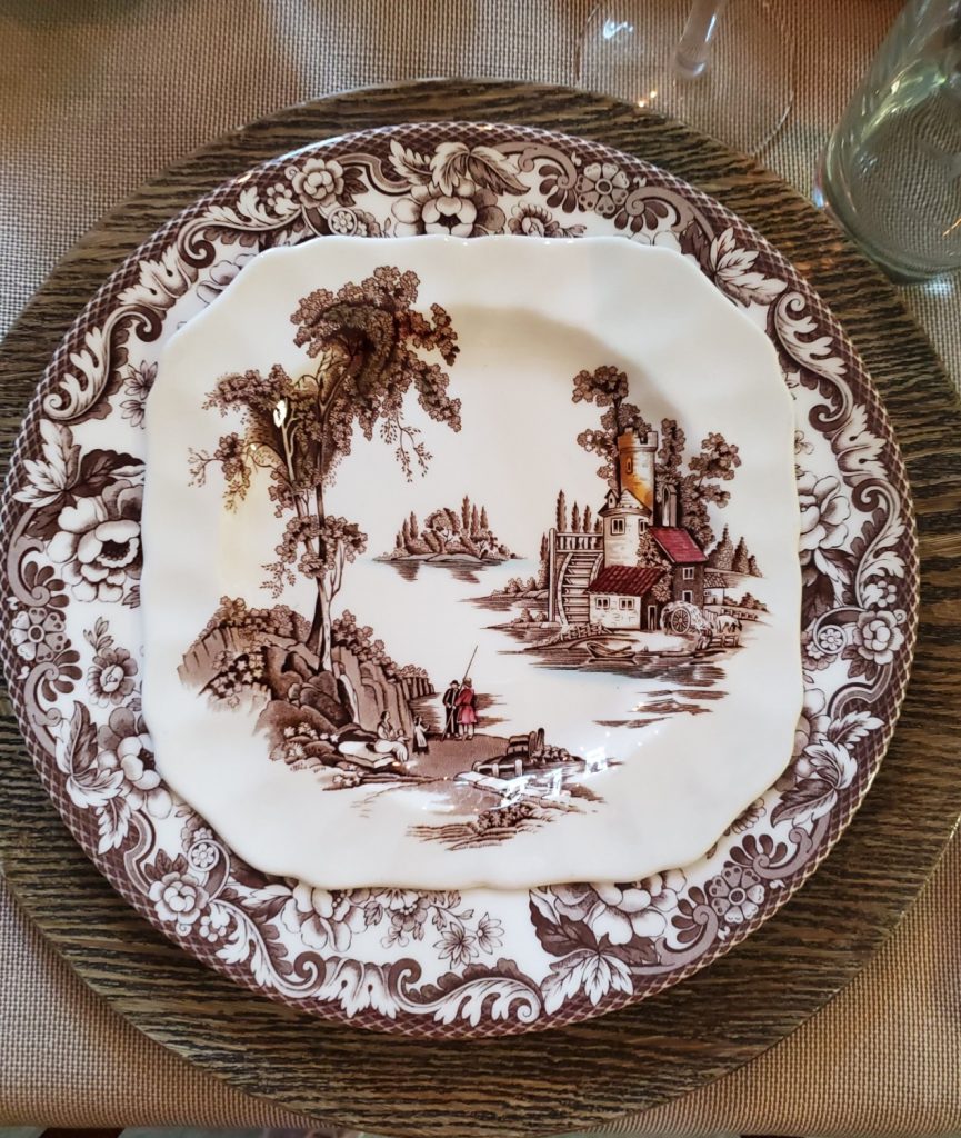 dishes on the table