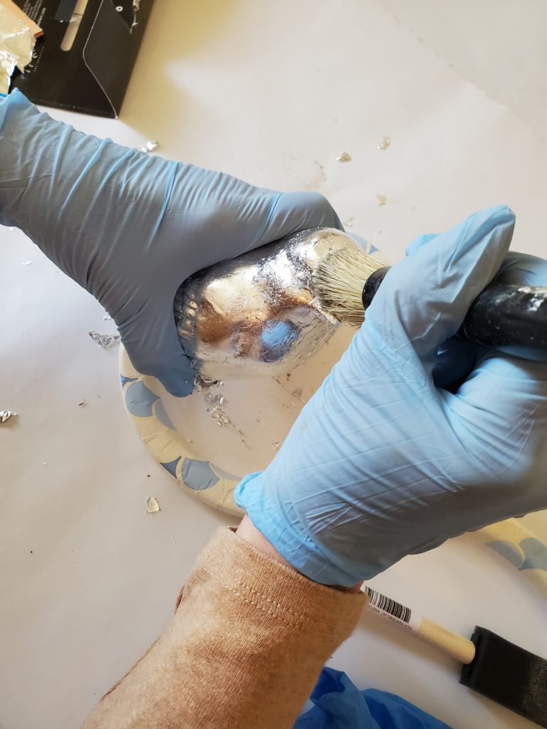 finishing the silver leaf