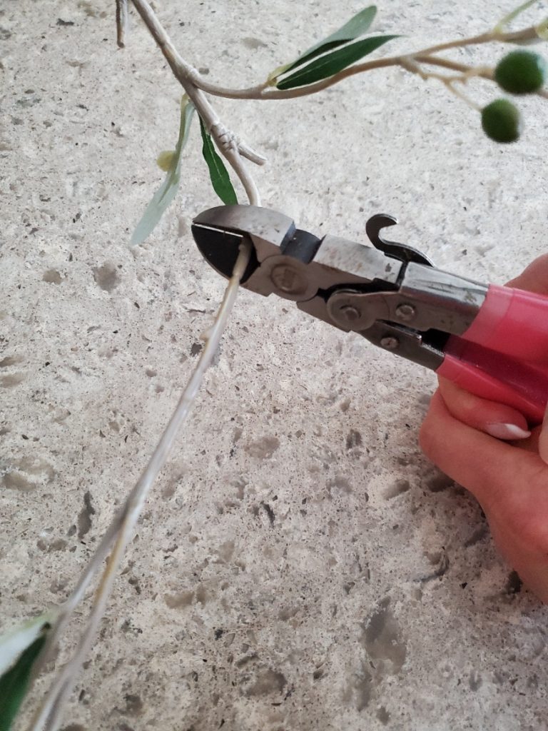 cutting more for the easy wreath