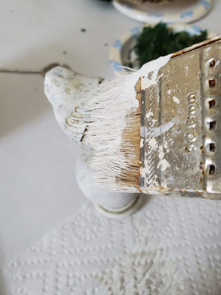 dry brushing the bird craft