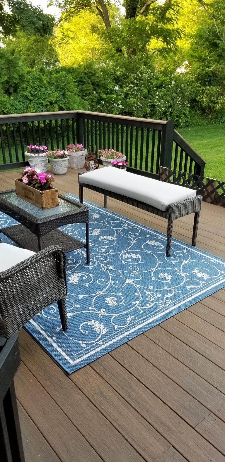 New Rug for Our Garden Deck