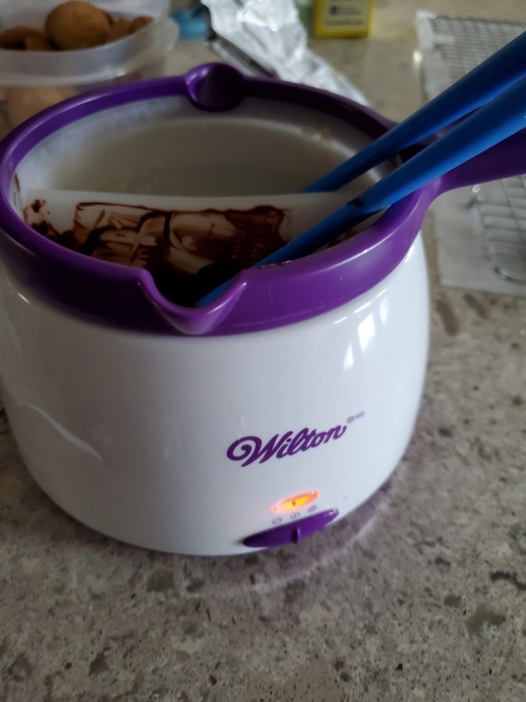 chocolate in a melter