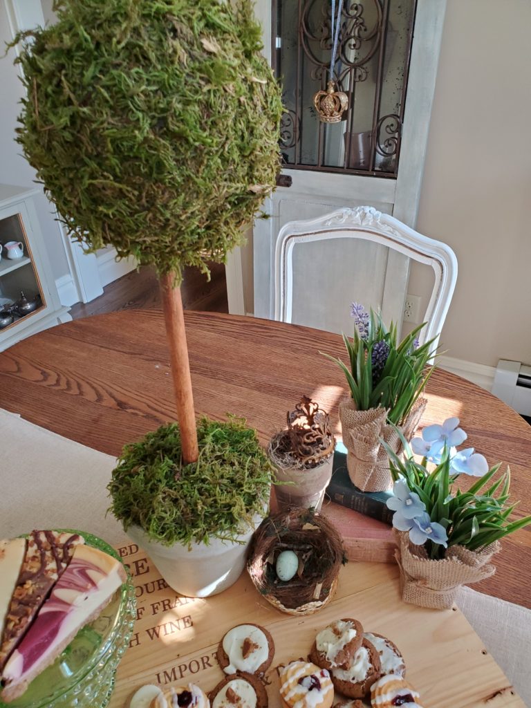 Another picture of the plants and topiary
