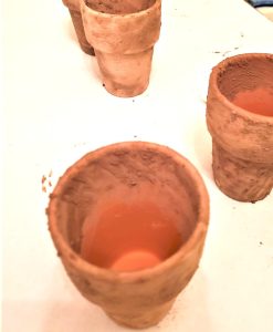 hurry-easily-age-terracotta-posts-using-lime-small-pots-drying-after-adding-lime