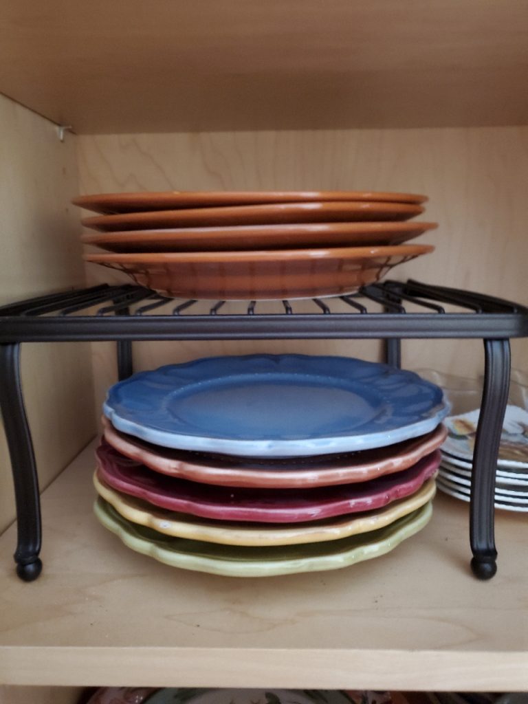 Kitchen organization pieces I love stackable shelves for dishes