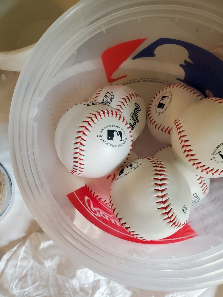 new baseballs for decorating for the fourth