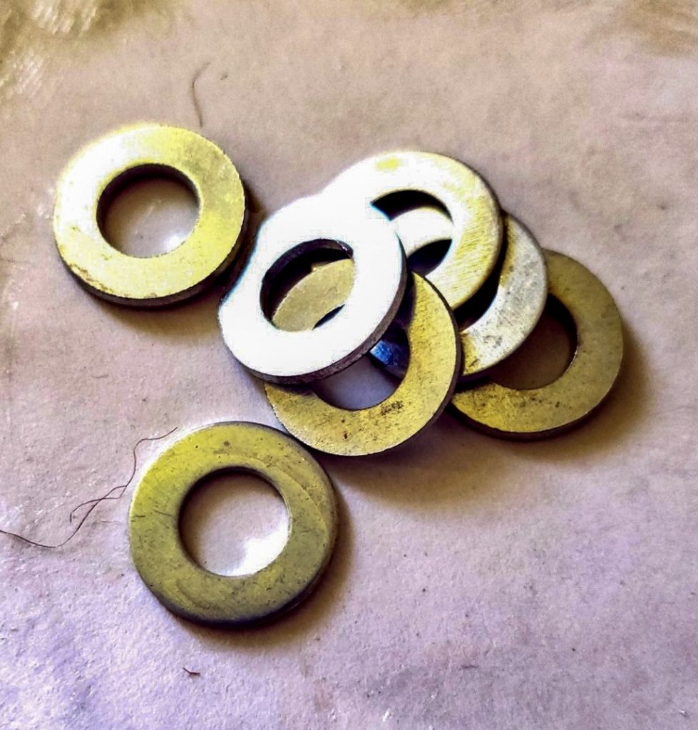 Washers to make rusty