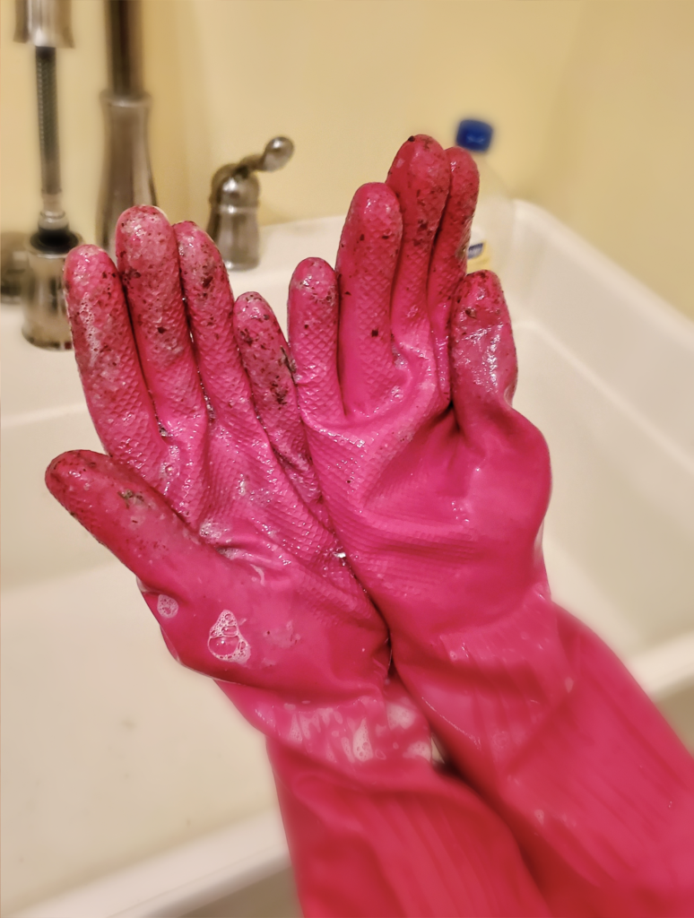 gloves-covered-in-sap-and-dirt