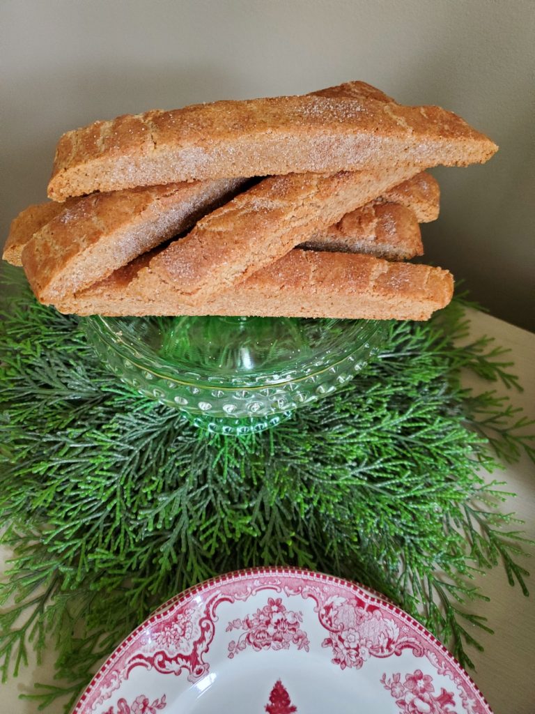 cinnamon sugar biscotti finished