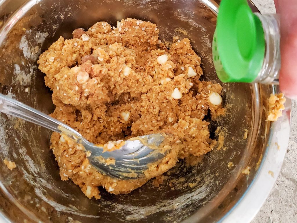 adding a dash of nutmeg