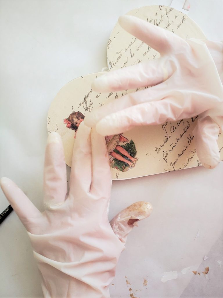 attaching my image to my easy elegant Valentine DIY