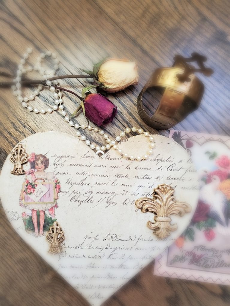 sharing another image of my DIY with roses, pearls and a crown