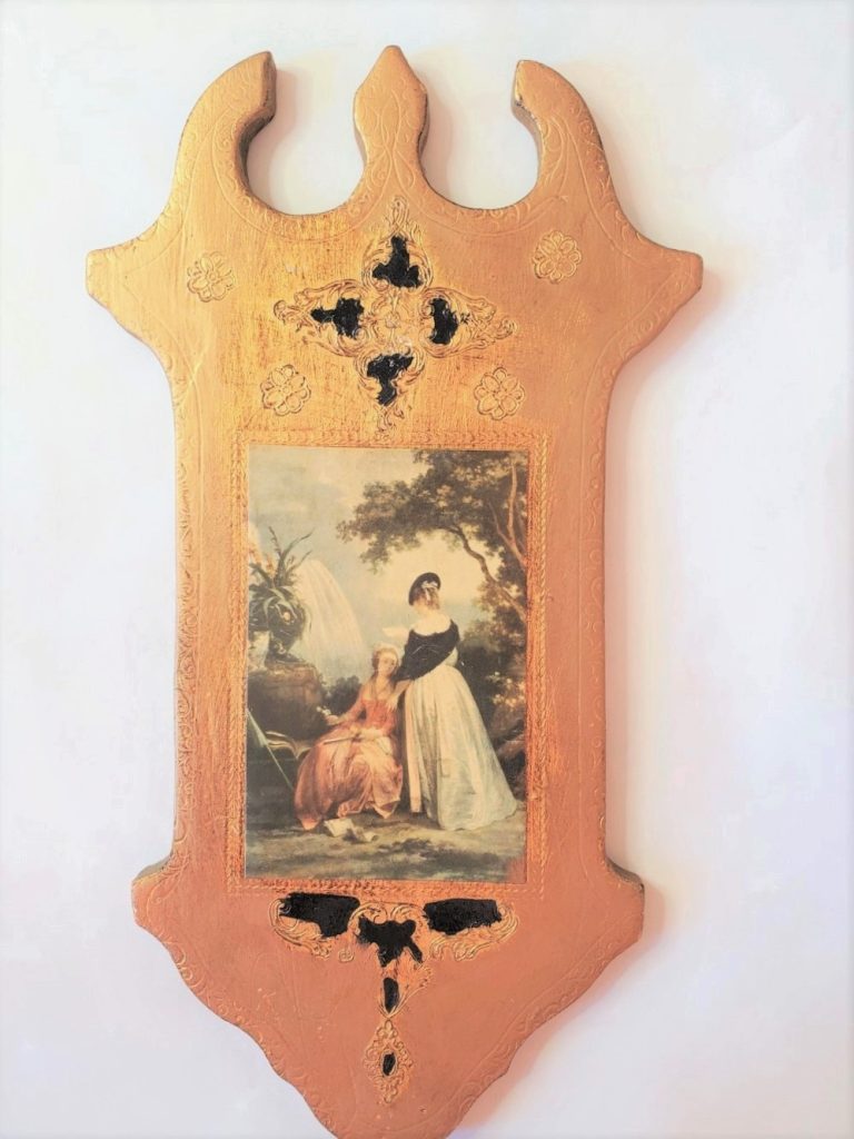 Florentine plaque before getting repaired