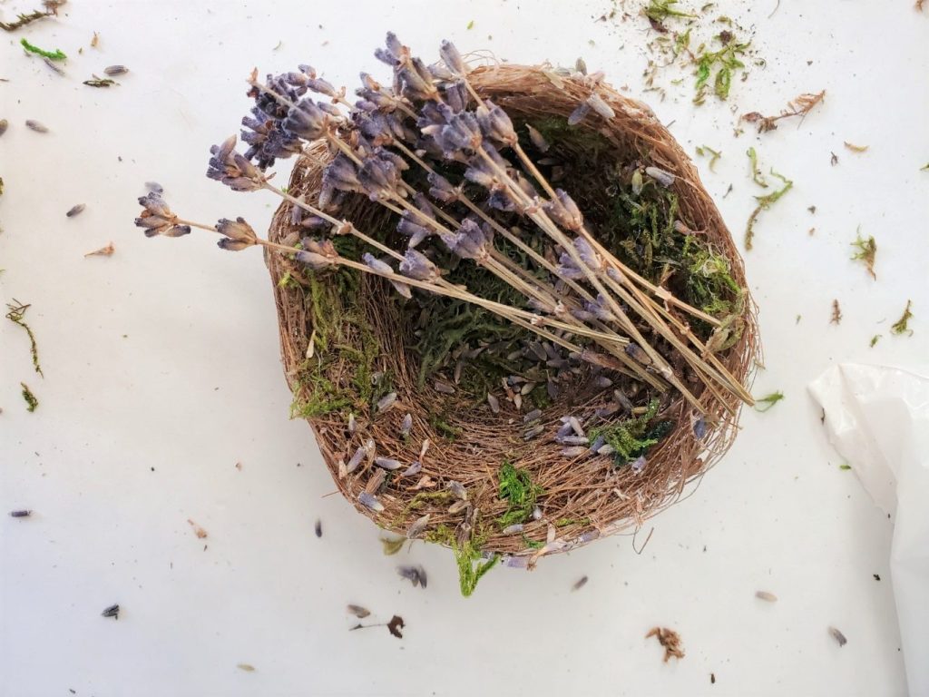 small wands added to the nest