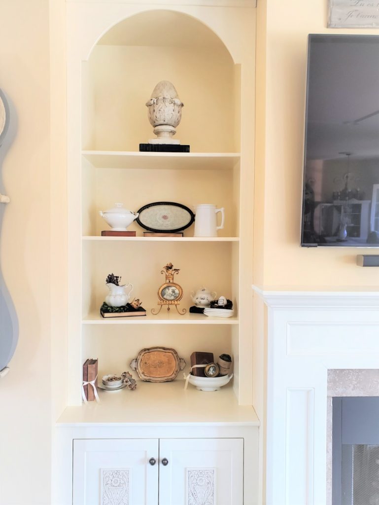 Adding Easy Spring Decorating in the Home bookshelf