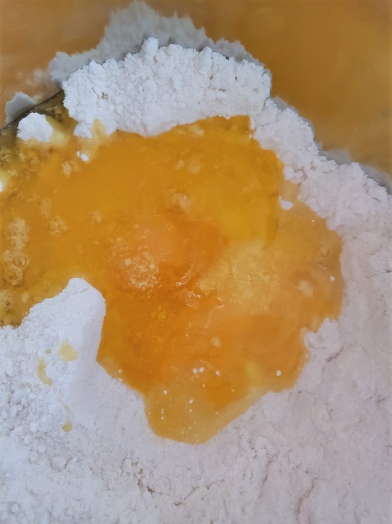 showing the browned butter