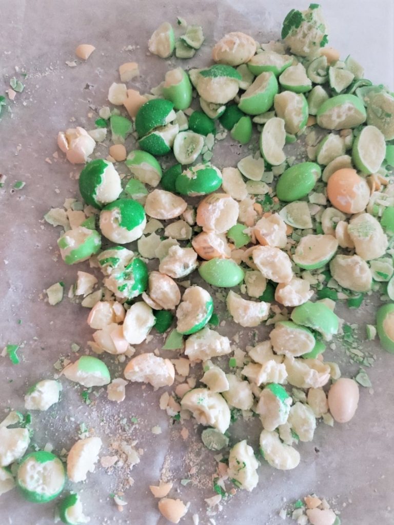chopped M&M's