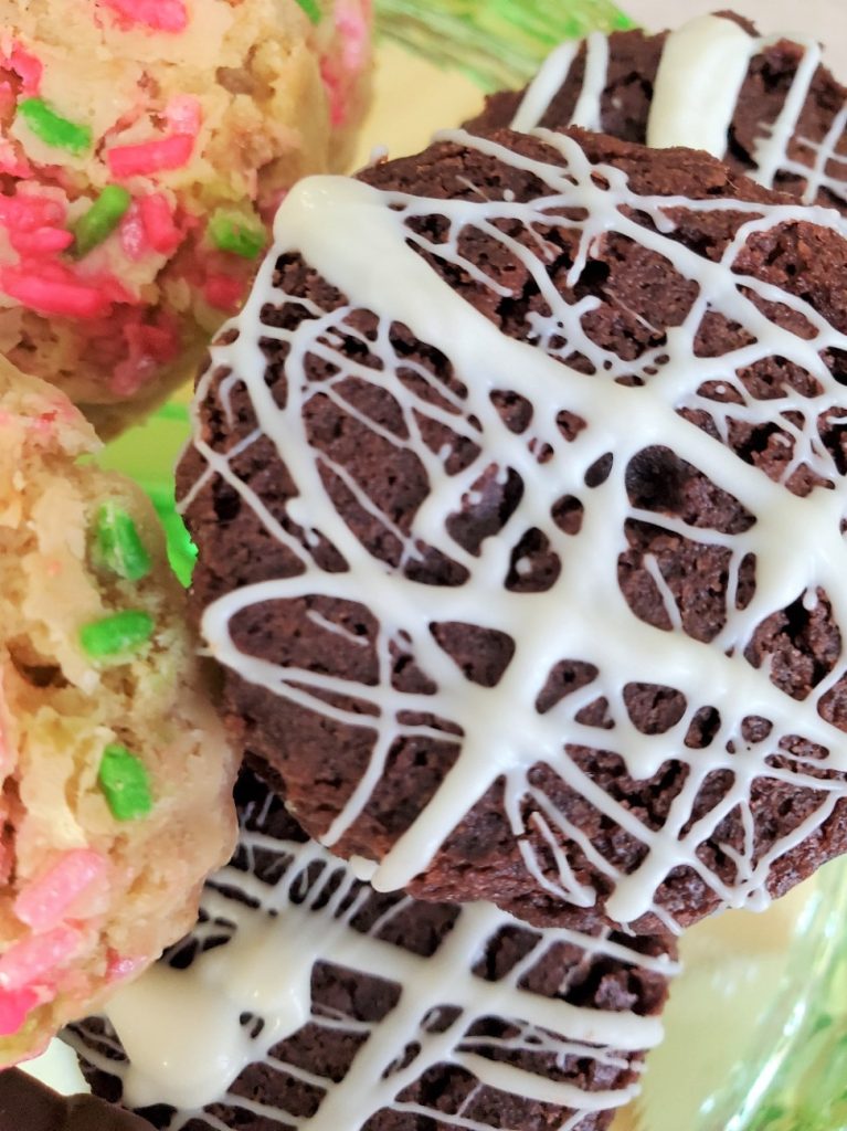 7 Easy Semi Homemade Easter Dessert Ideas brownies with white chocolate drizzle