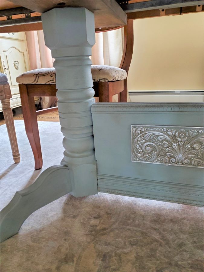 how to update a dining room table base