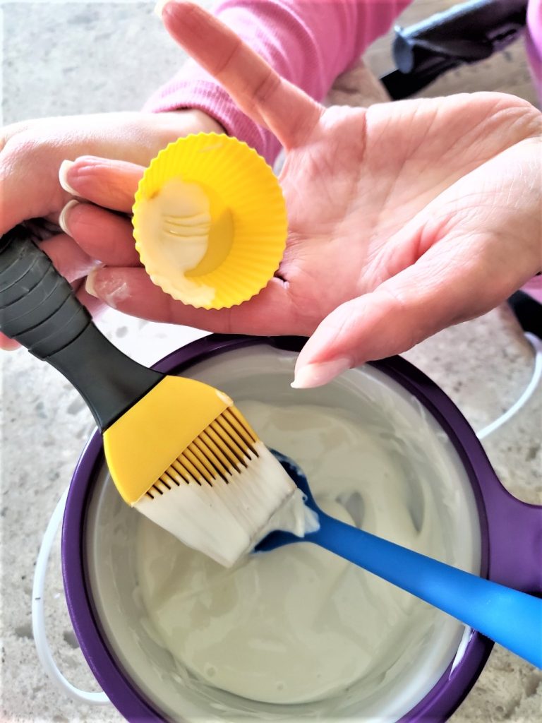 How to Make Easy Chocolate Candy Cups adding the ingredients