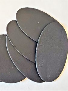 wood pieces painted