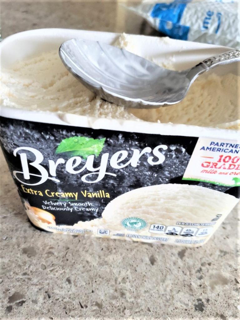 Breyers extra creamy ice cream.