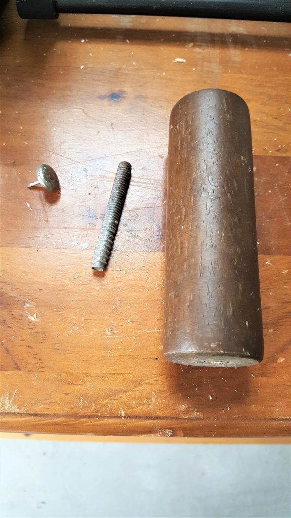 furniture leg taken apart for my easy craft
