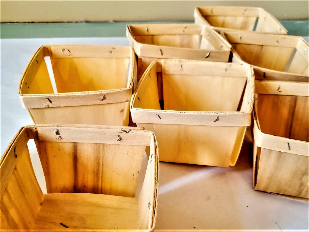 baskets before doing anything to them