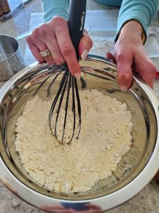 Add dry ingredients to a lrge bowl