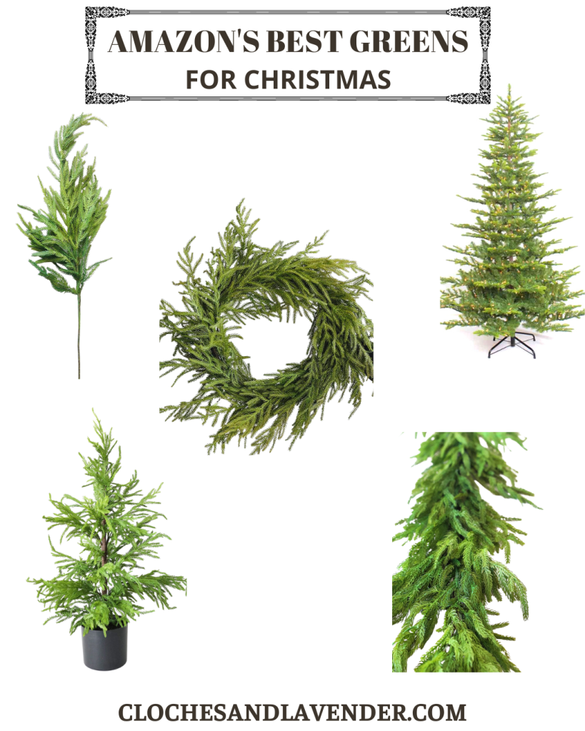 Essentials greens and trees to buy now. These sell out very quickly. Below the graphic are direct links to Amazon