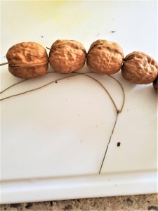 walnut-garland-coming-together