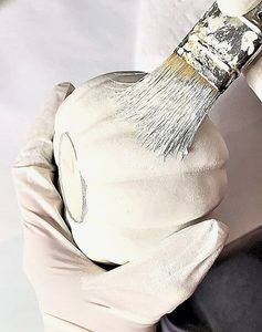 dry-brushing-white-craft-paint