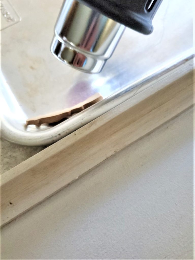 heating a small piece
