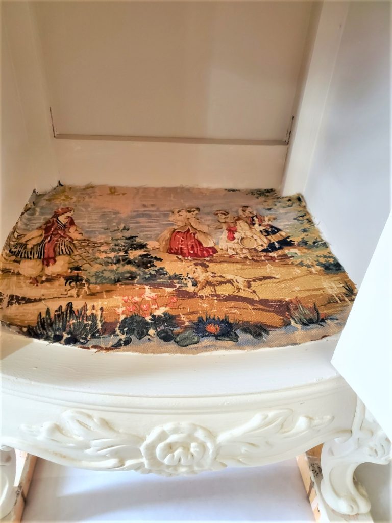 Fabric-added-inside-table
