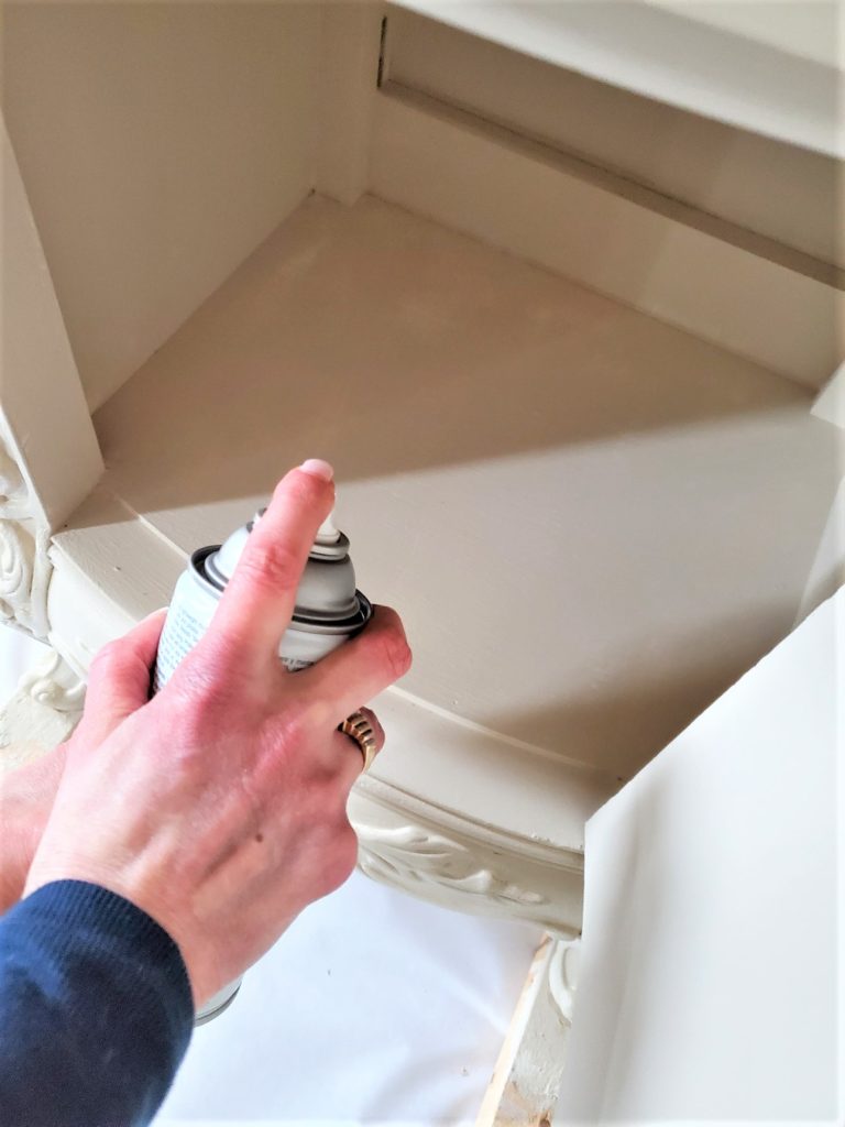spray-adhesive-inside-cabinet