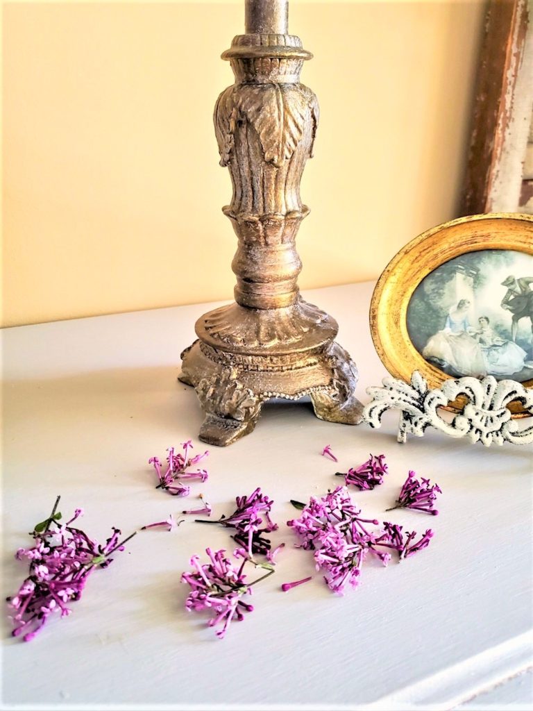 lilac-petals-on-a-table