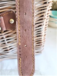 showing-worn-real-leather-look-diy-picnic-basket
