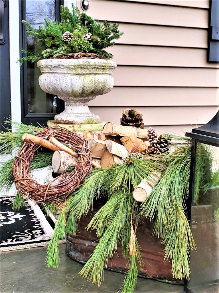 copper-pot-with-greenery-farmhouse-christmas-porch