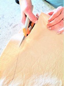 cutting-christmas-stocking-pieces