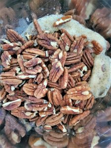 pecans-added-to-frothy-egg-whites-vanilla-extract