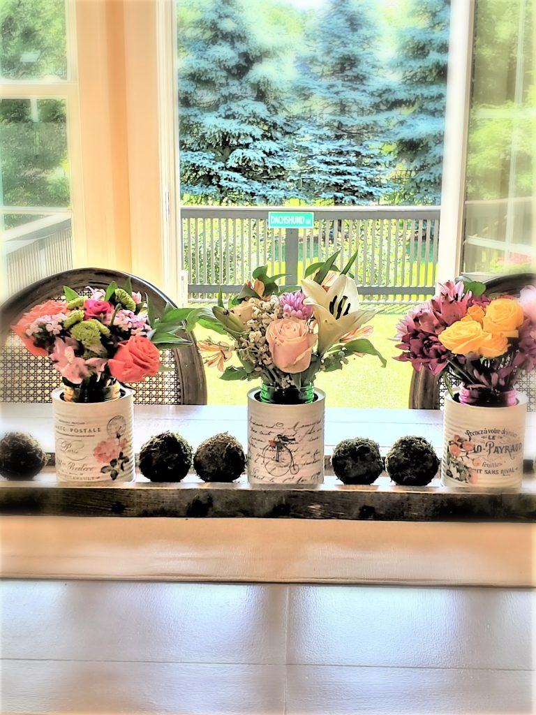 recycled-cans-as-a-centerpiece