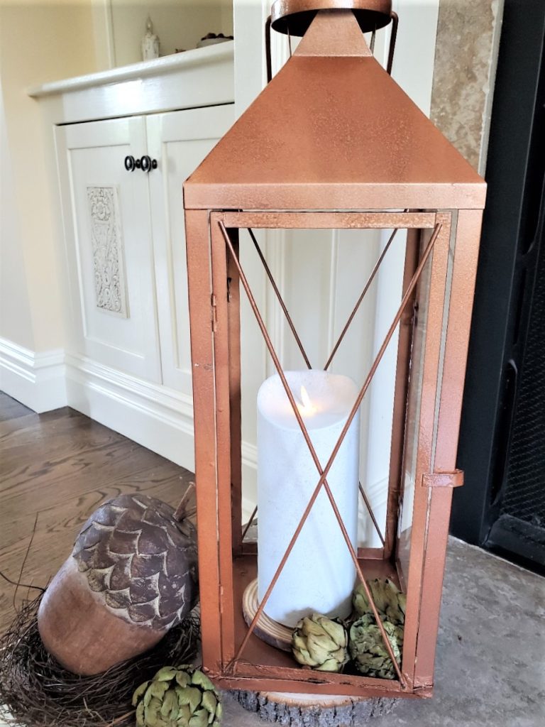 Copper-lantern-with-candle-lantern-decor-ideas