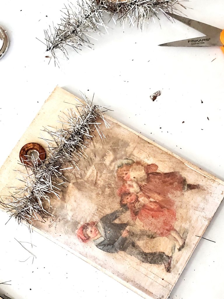 garland-getting-glued