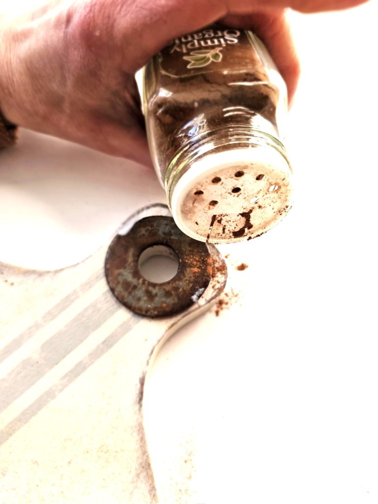 adding-cinnamon-to-wood-sign-handle-to-a-wood