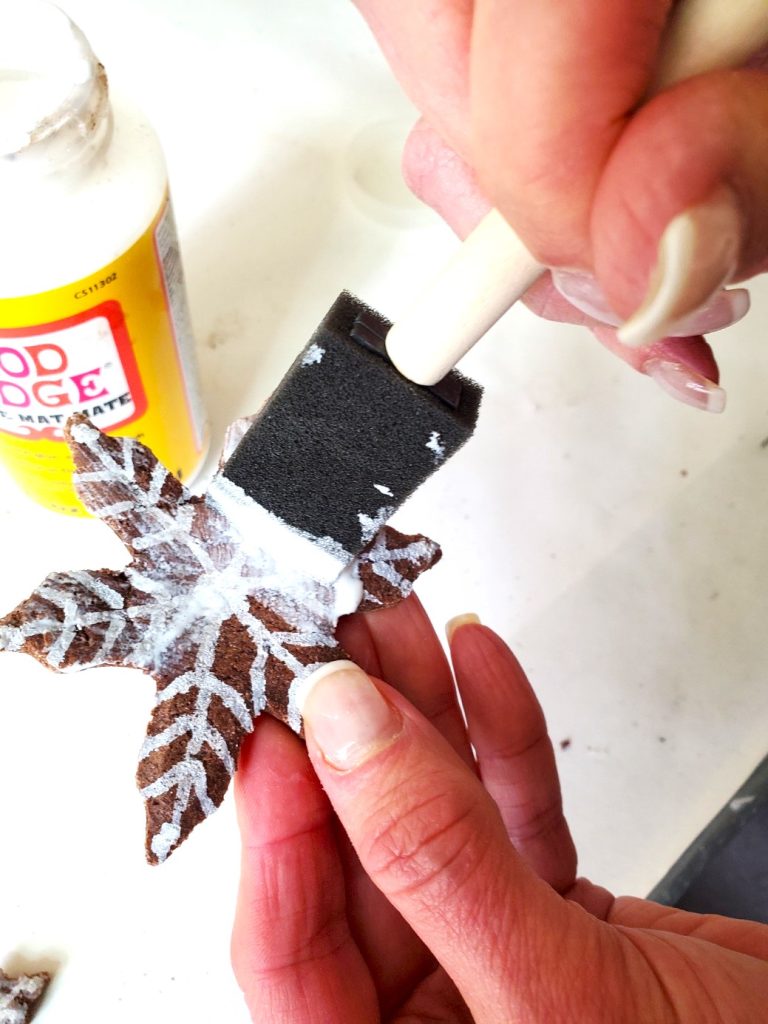 ngerbread-salt-dough-wreath-adding-mod-podge-for-protection
