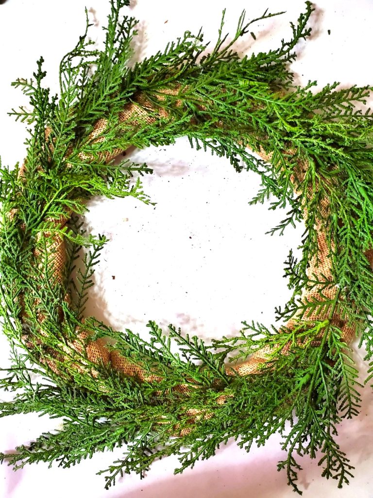 faux-greens-glued