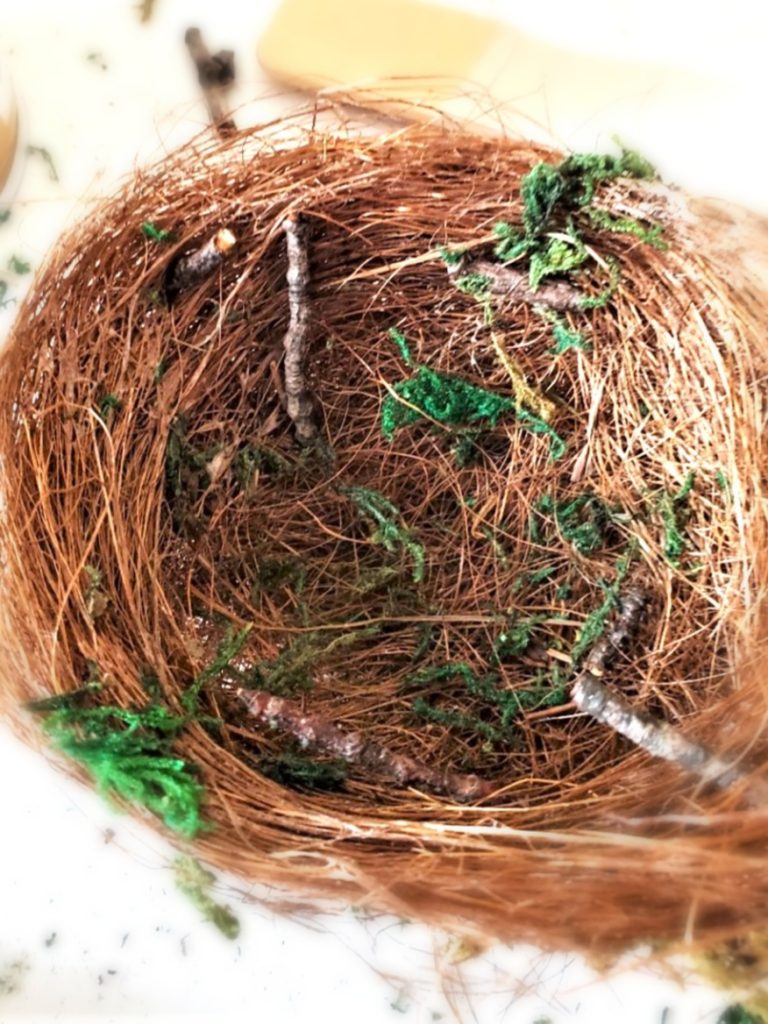 diy-bird-nests-in-minutes-moss-and-sticks-added