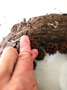 holding-sweet-gum-to-set